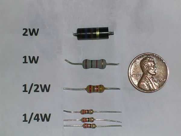 figure 2 examples of resistors used in electric and electronic devices.