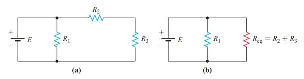 figure 3 a series parallel circuit b equivalent circuit