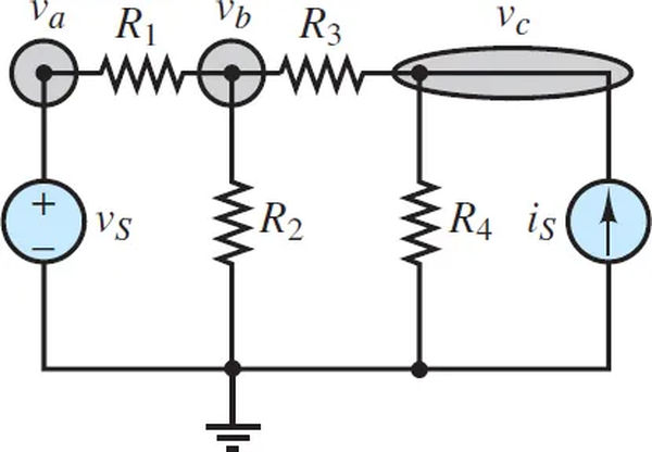 figure 5 node analysis with voltage sources
