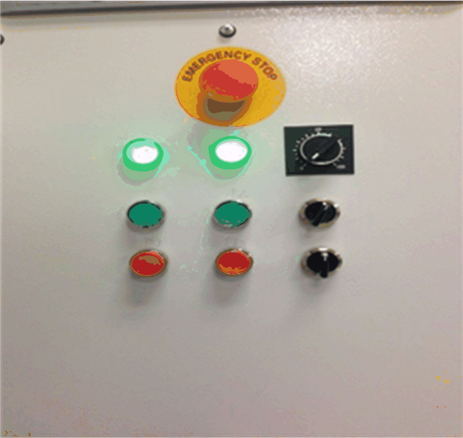 figure 2 – indicator lights on front of mcp