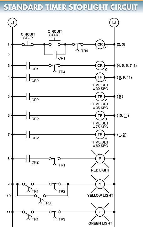 figure 1 standard timer stoplight circuit