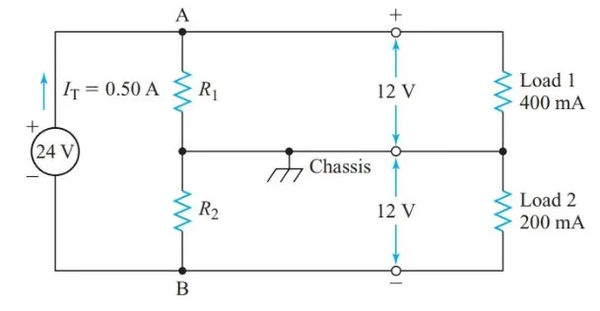 figure 10 power supply voltage divider for a transistor amplifier