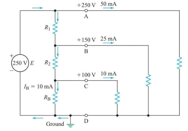 figure 9 voltage divider with multiple output voltages