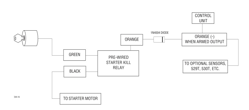 Viper Alarm 350HV Wiring Diagram 2 viper alarm 350hv wiring diagram, H1/1 ORANGE (-) ground-when-armed output